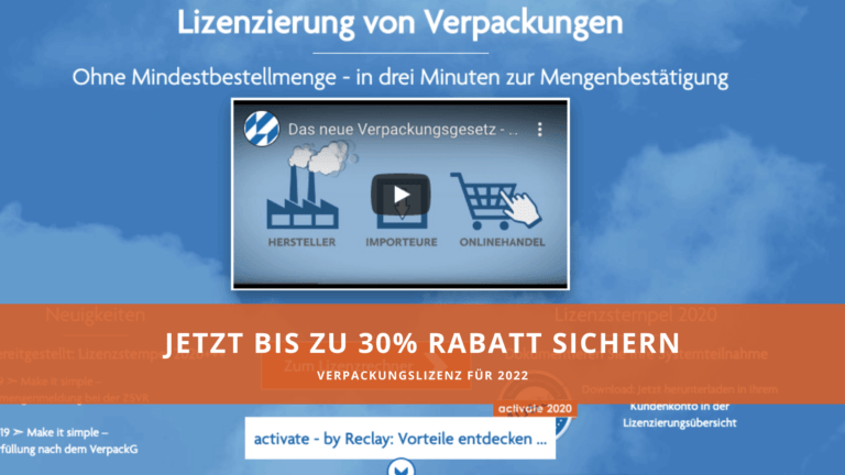 Reclay: 30% Frühbucherrabatt für 2022