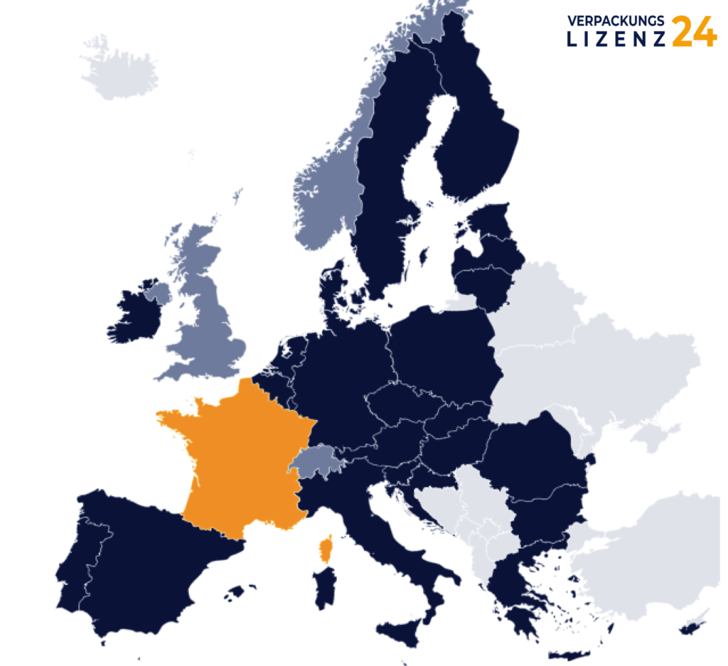 Verpackungslizenz interkative Map EU