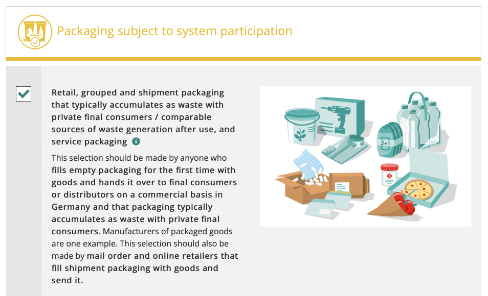 LUCID - Packaging subject to system participation