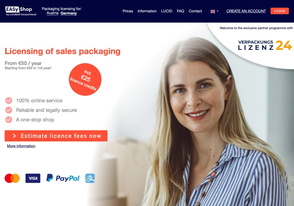 Landbell EASyShop Packaging Licence